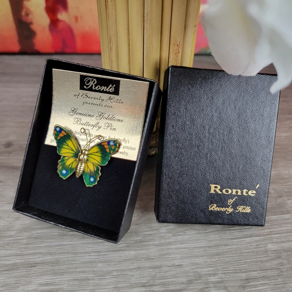 Vintage Ronte of Beverly Hills Butterfly Pin